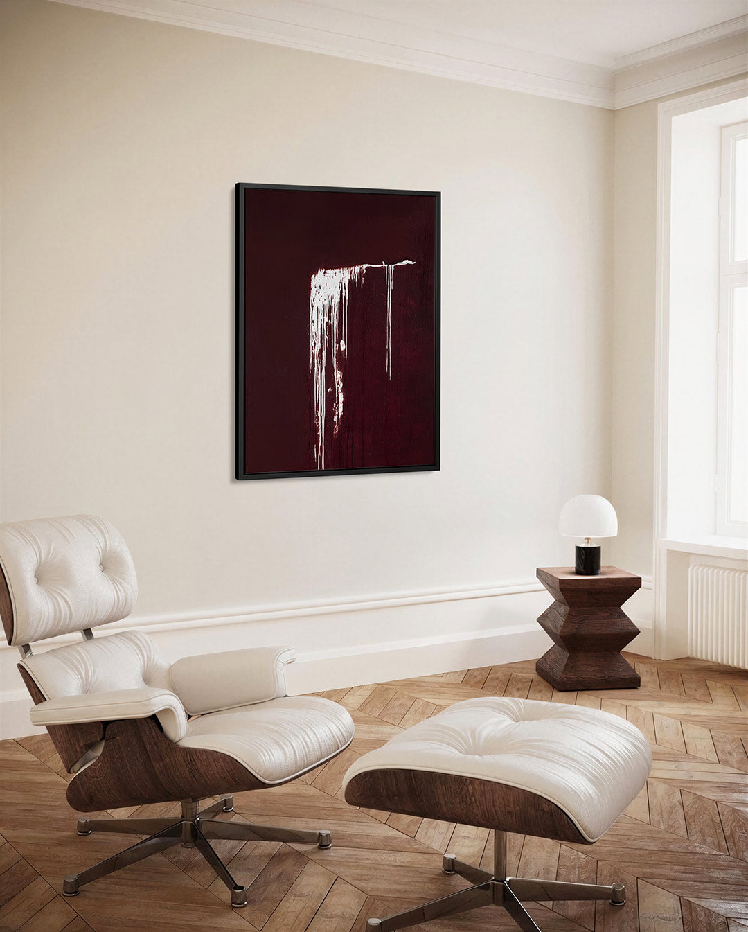 Druipende lijnen Kunstwerk