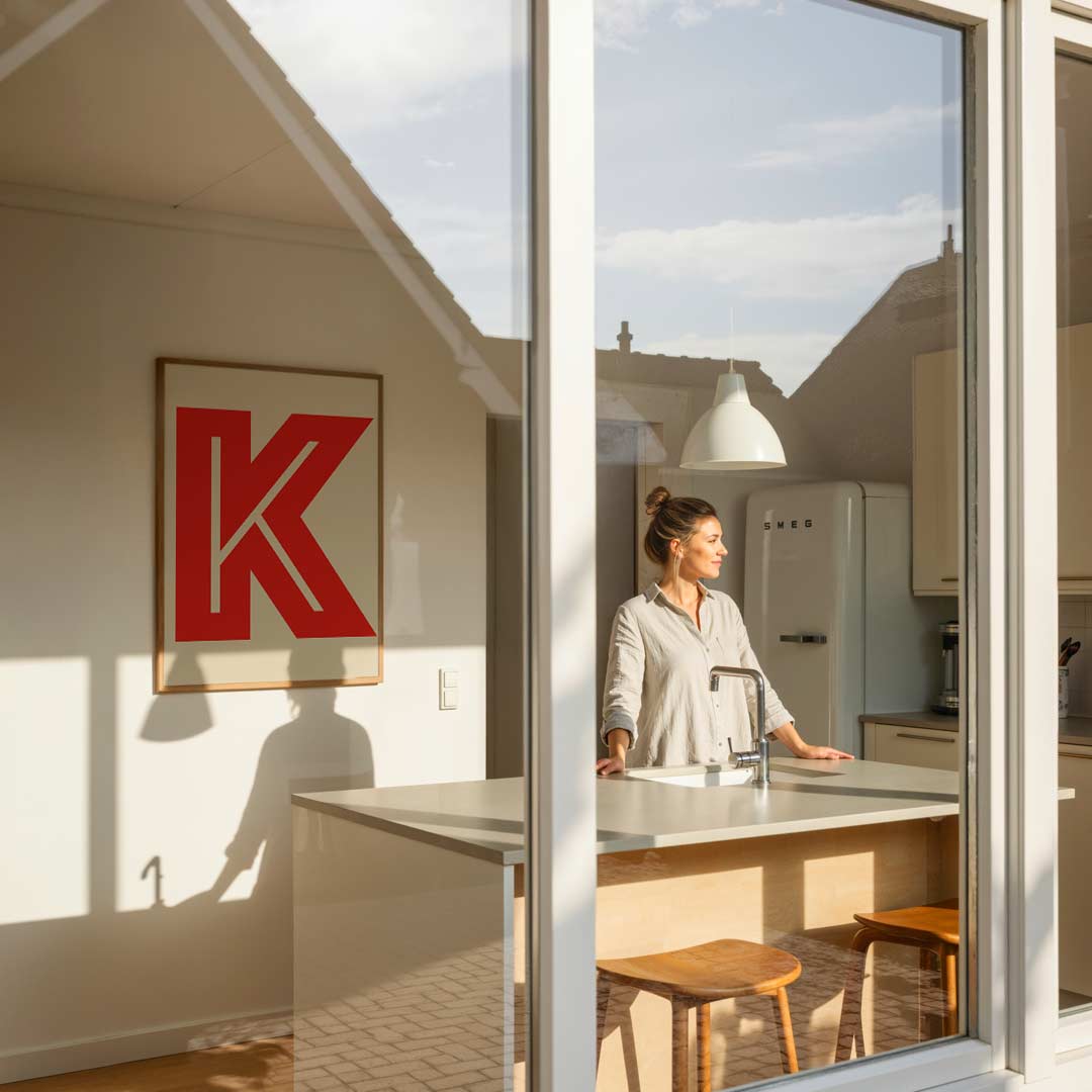 Stijlvolle K-Monogram Poster-WallArtistic