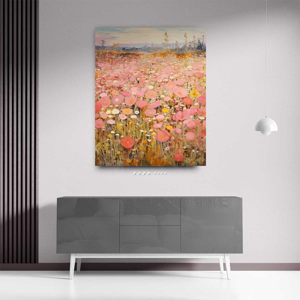 Zomerse Bloemenpracht Kunstwerk-canvas-dibond-plexiglas-wanddecoratie-WallArtistic
