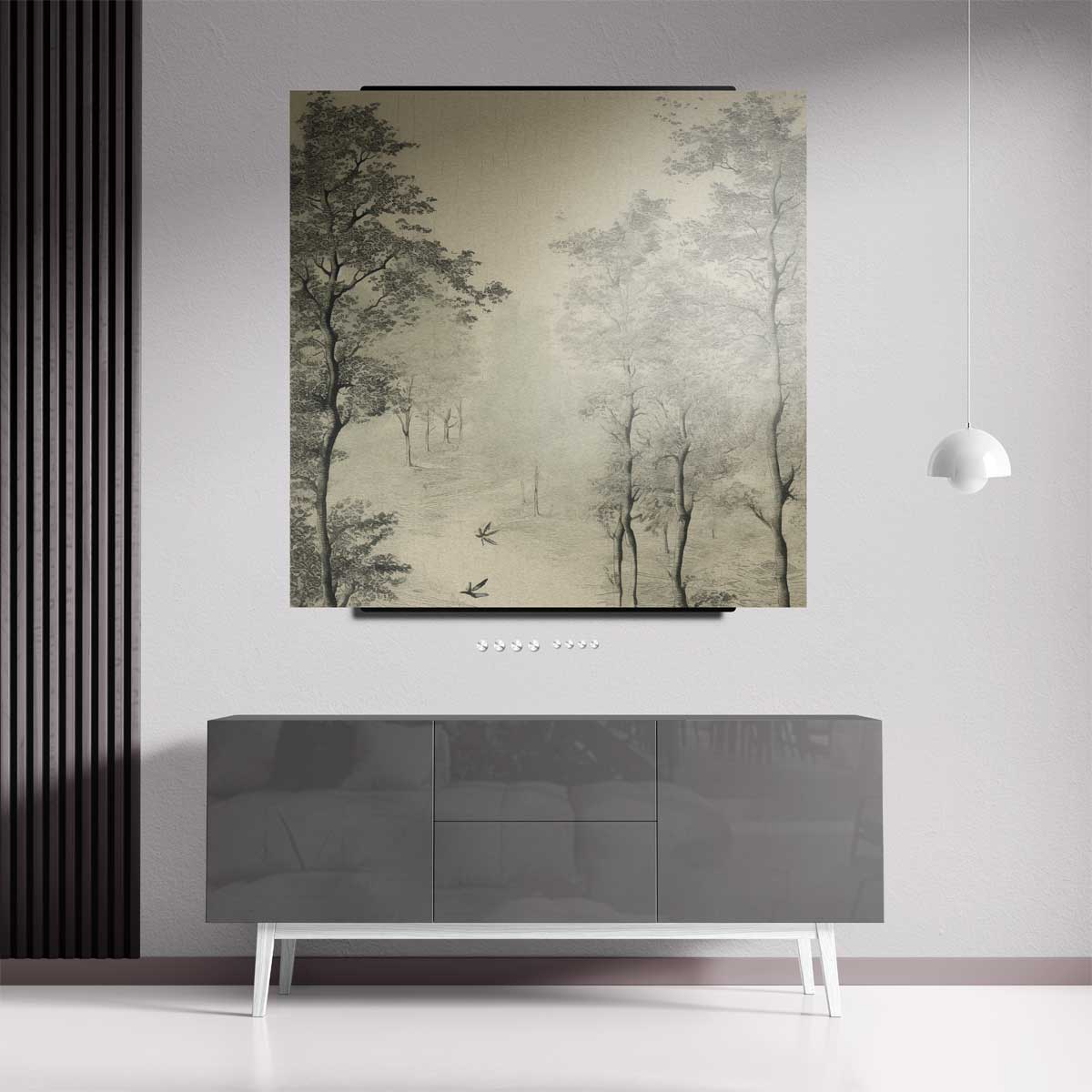 Mystieke Boswandeling Kunstwerk-canvas-dibond-plexiglas-wanddecoratie-WallArtistic