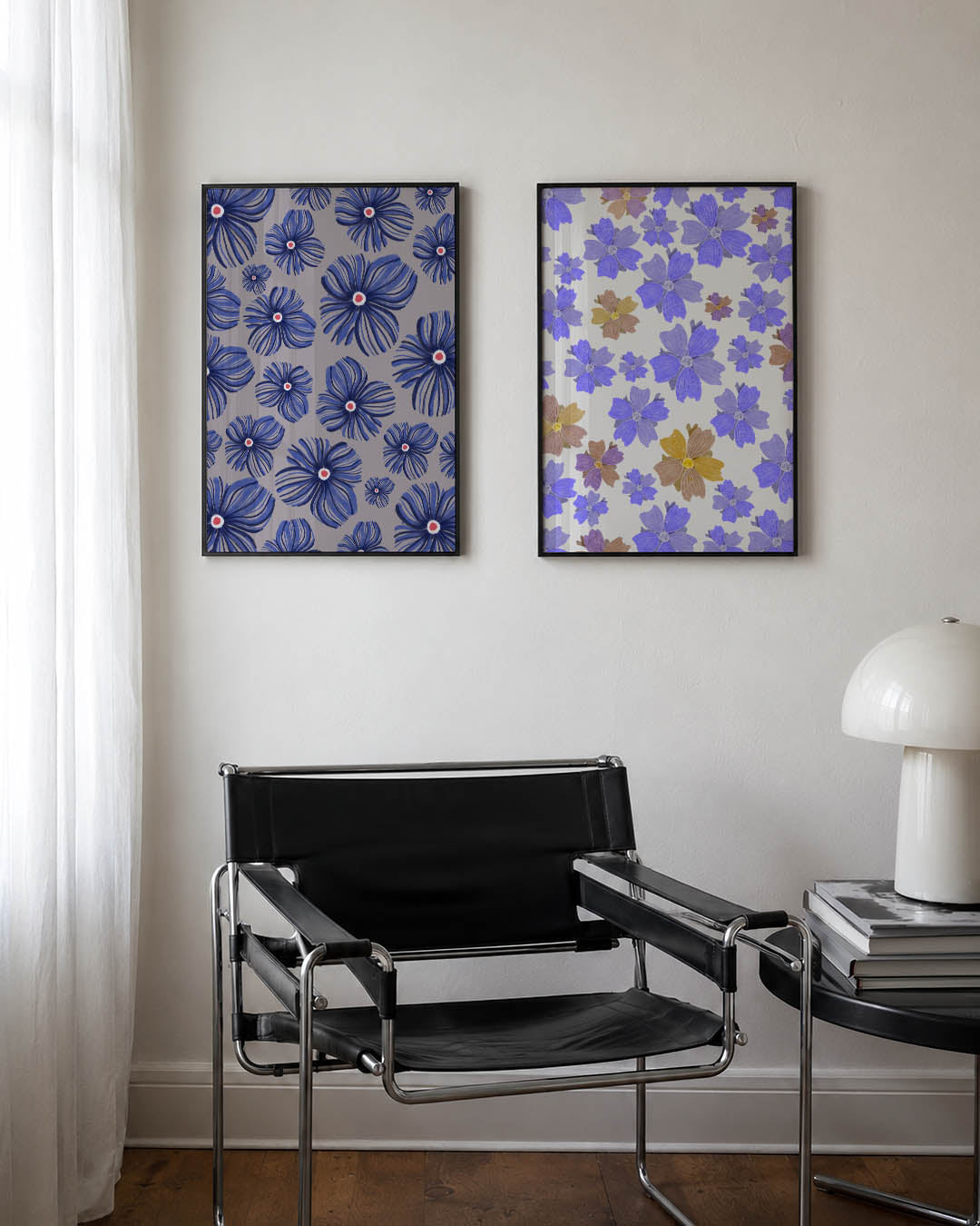 Bloemvormen en patronen Posterset