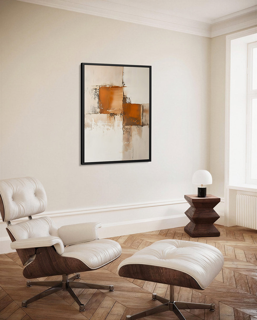 Geometrische vormen compositie Kunstwerk