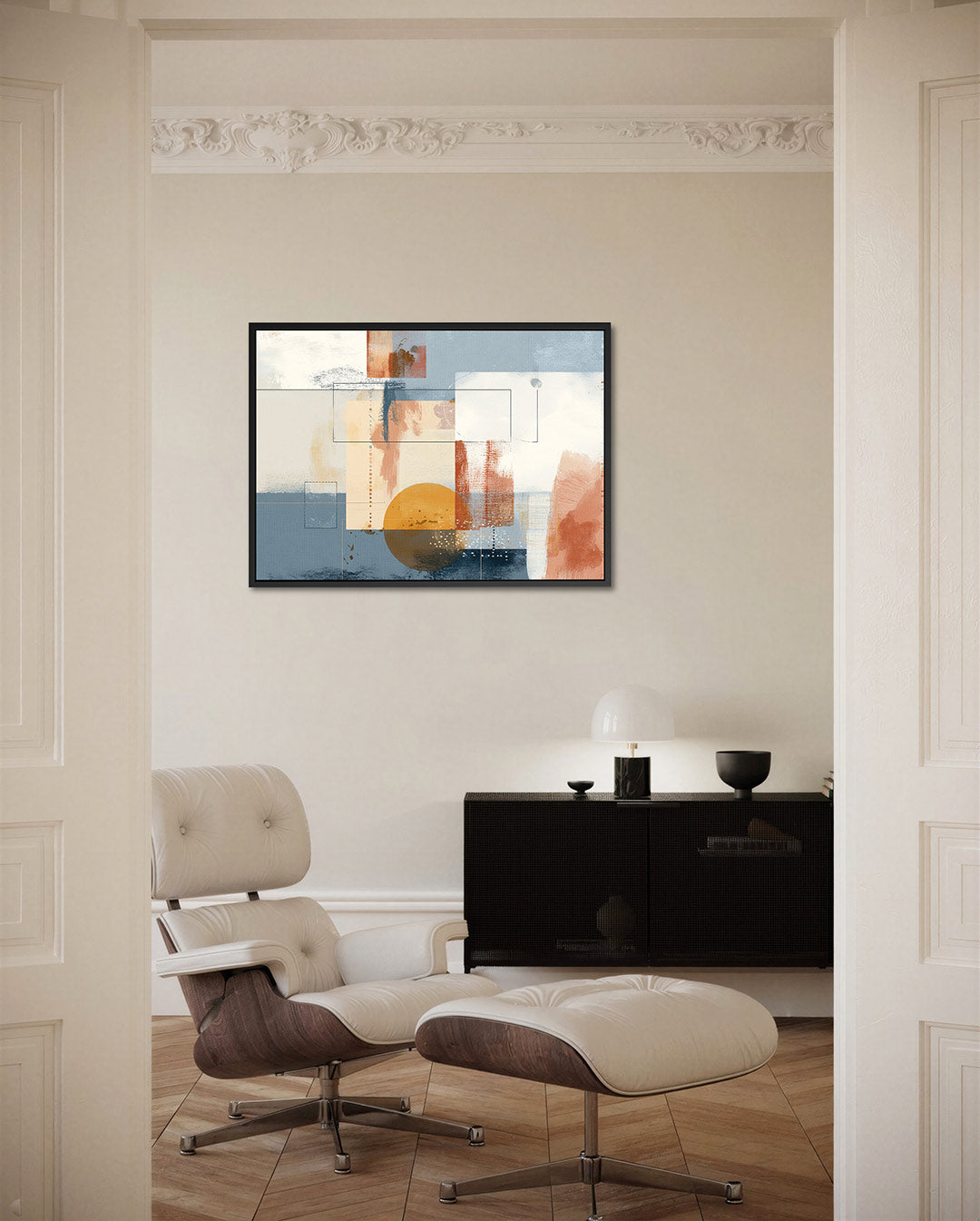 Geometrische compositie Kunstwerk