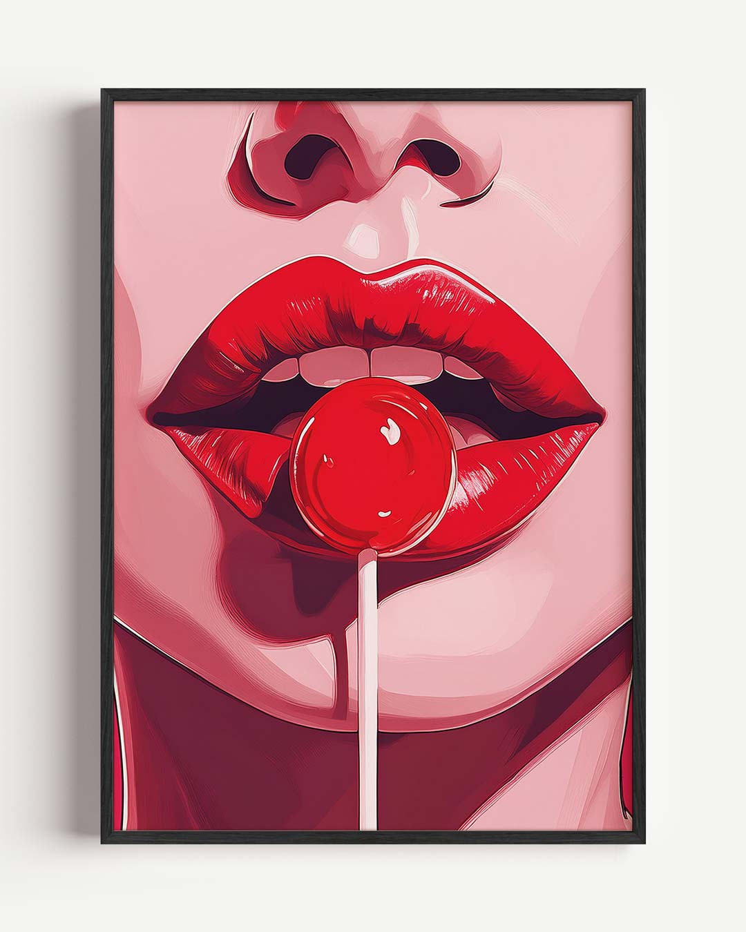 Verleidelijke Rode Lippen Poster