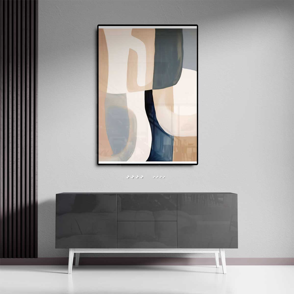 Harmonische Abstractie Kunstwerk-canvas-dibond-plexiglas-wanddecoratie-WallArtistic