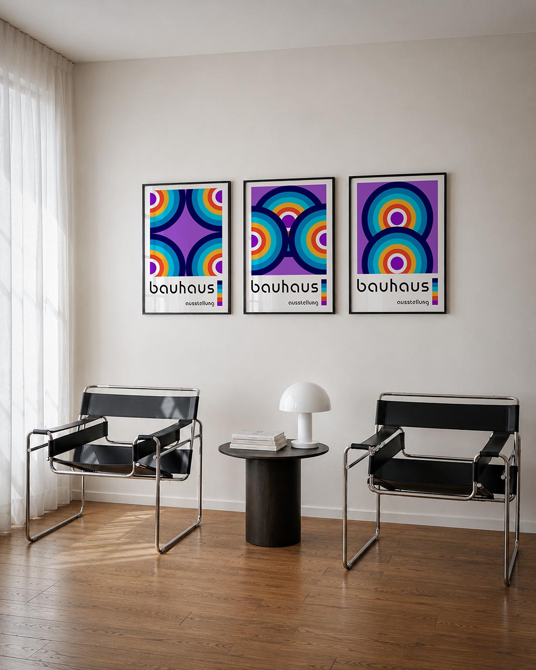 Kleurrijke cirkelpatronen Posterset