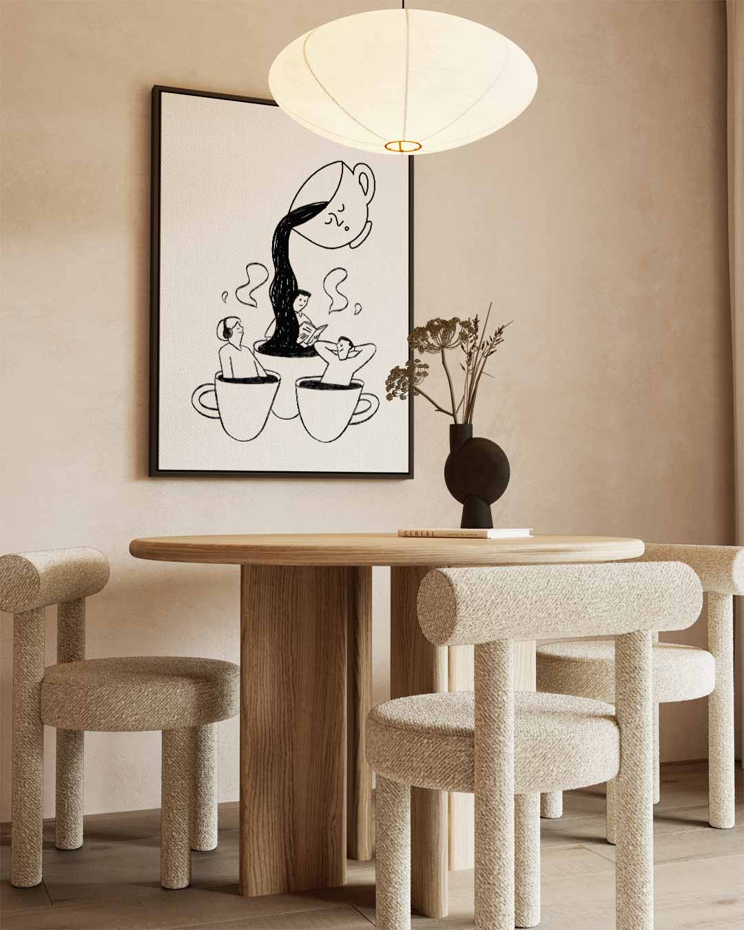 Koffie Dromen Kunstwerk-canvas-dibond-plexiglas-wanddecoratie-WallArtistic