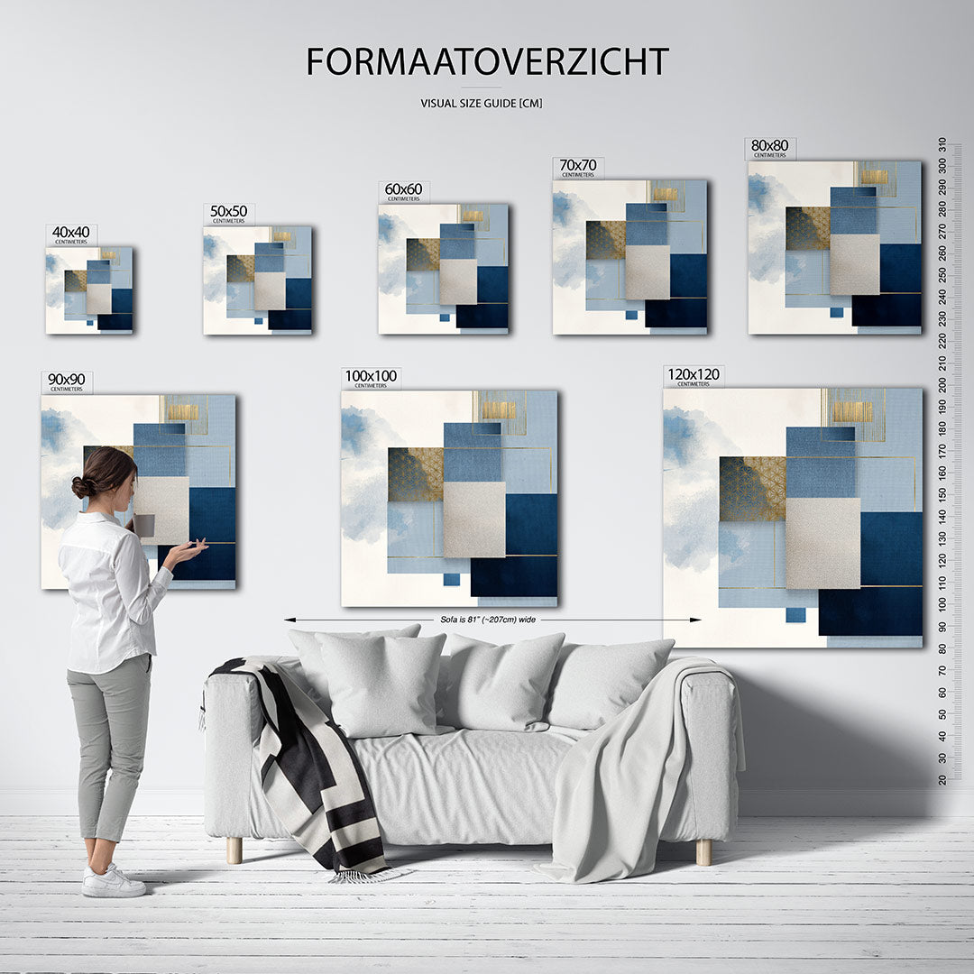 Geometrische compositie Kunstwerk