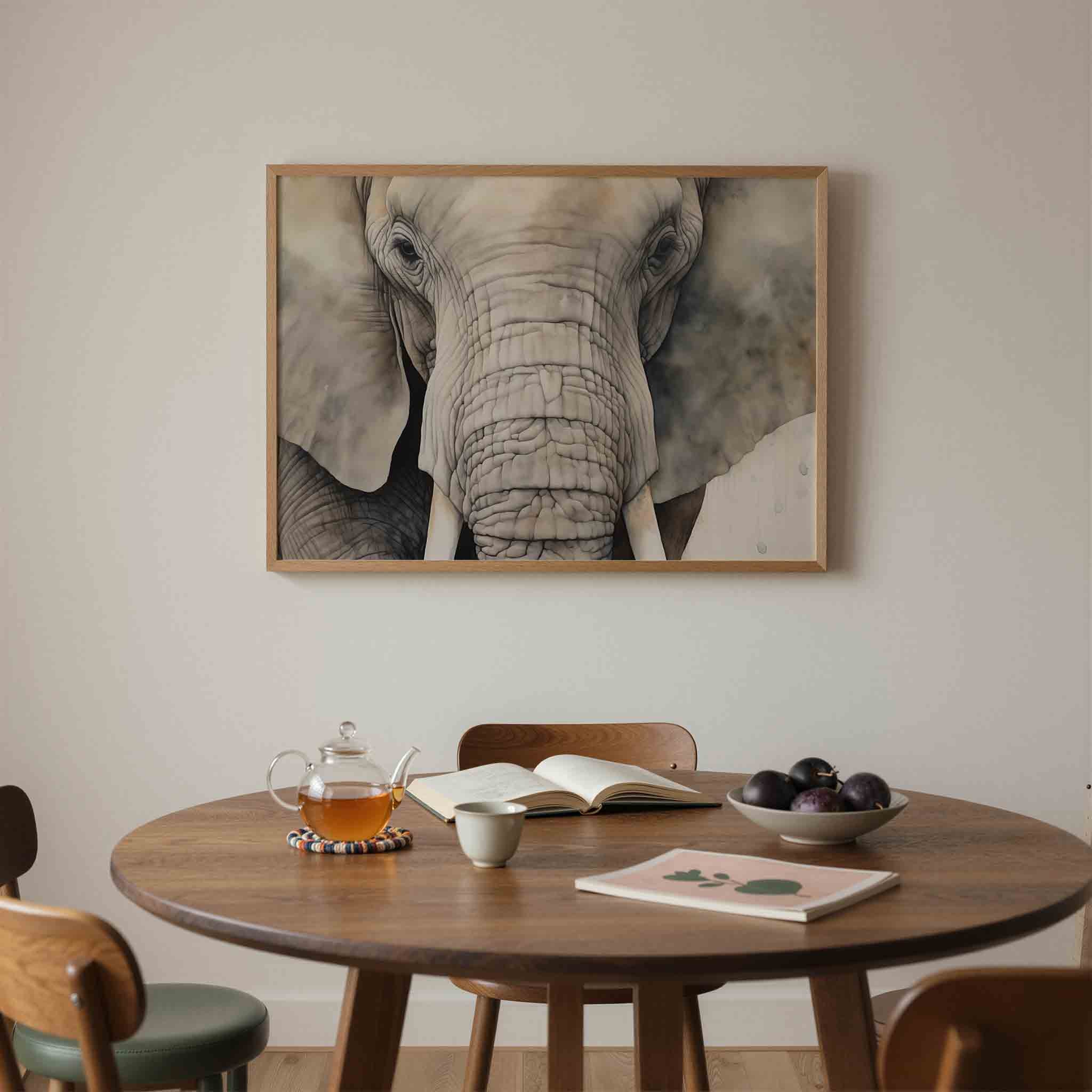 Olifant portret Poster