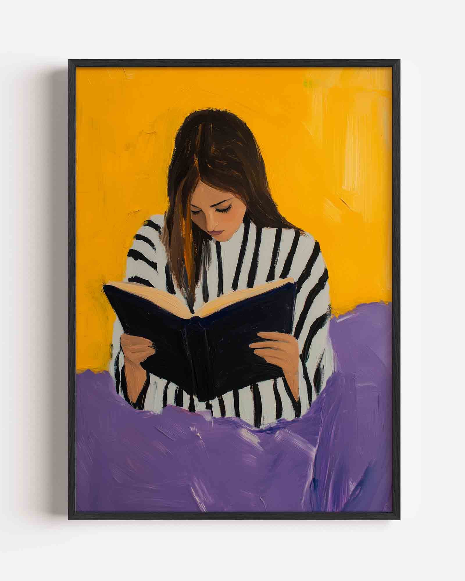 Lezende vrouw Poster