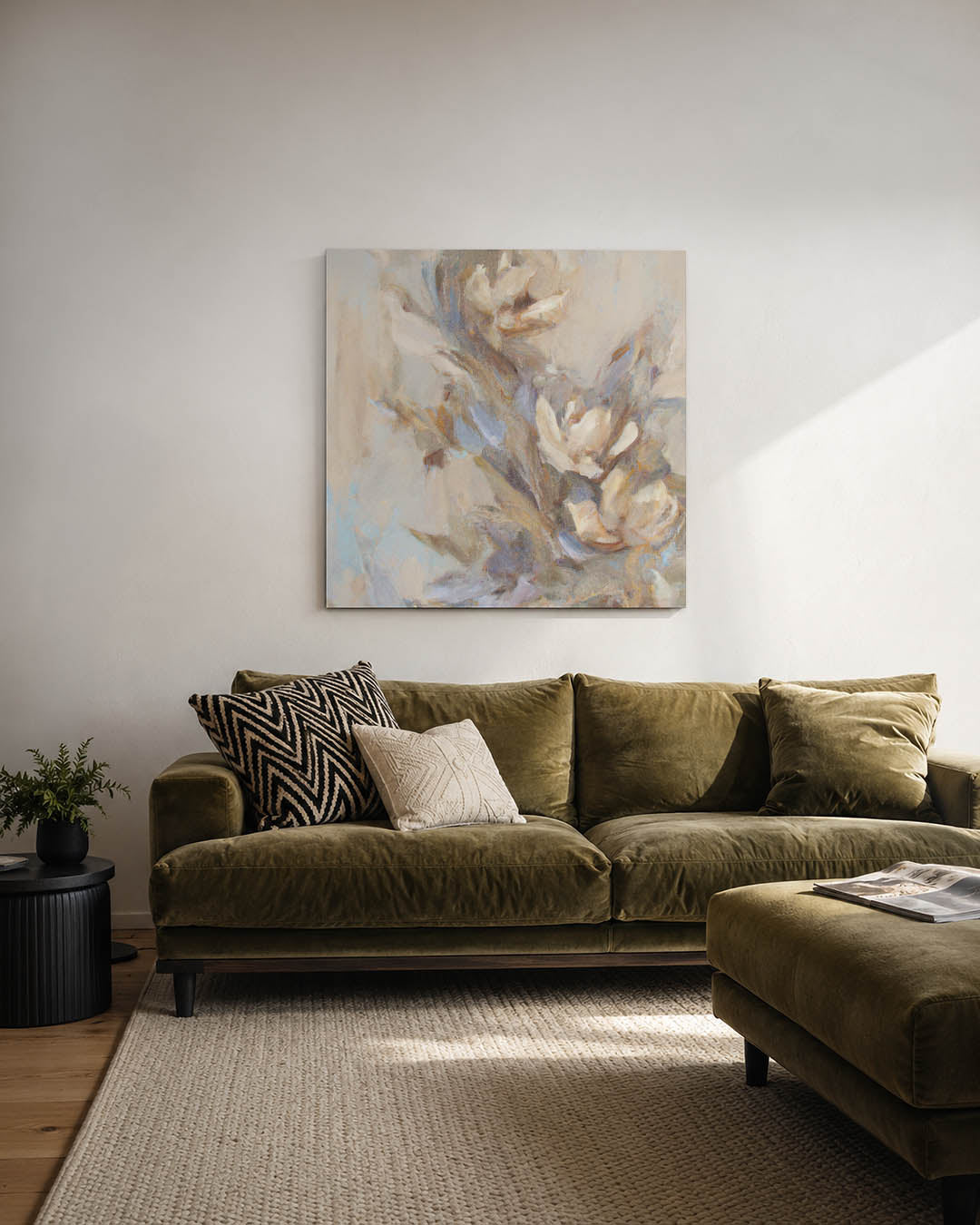 Dromerige bloemvormen Kunstwerk