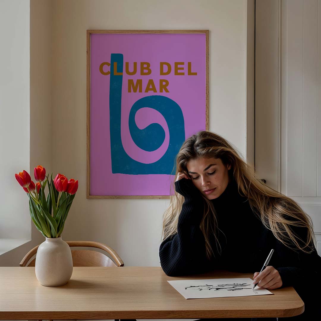 Club Del Mar Stijlvolle Poster-WallArtistic