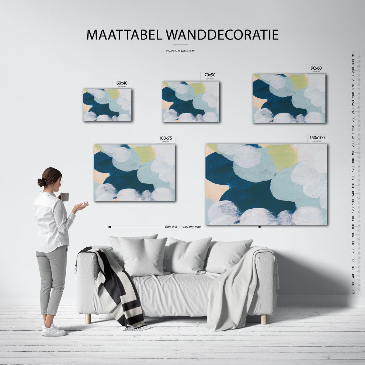 Kleurrijke vormen Kunstwerk
