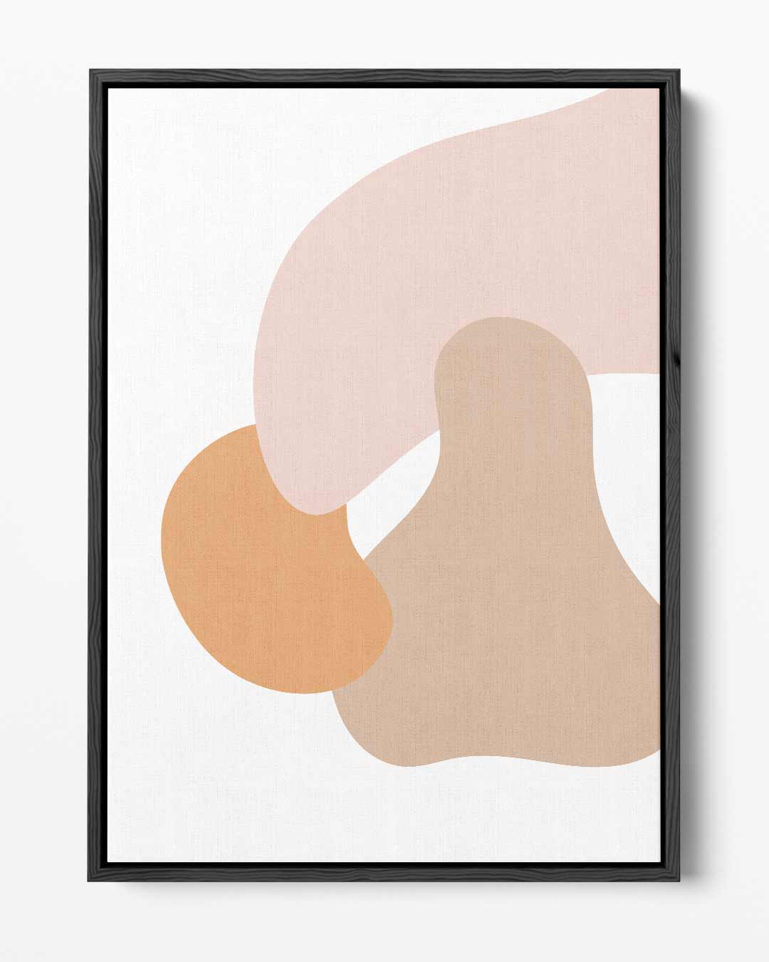 Zachte Vormen Abstract Kunstwerk-canvas-dibond-plexiglas-wanddecoratie-WallArtistic