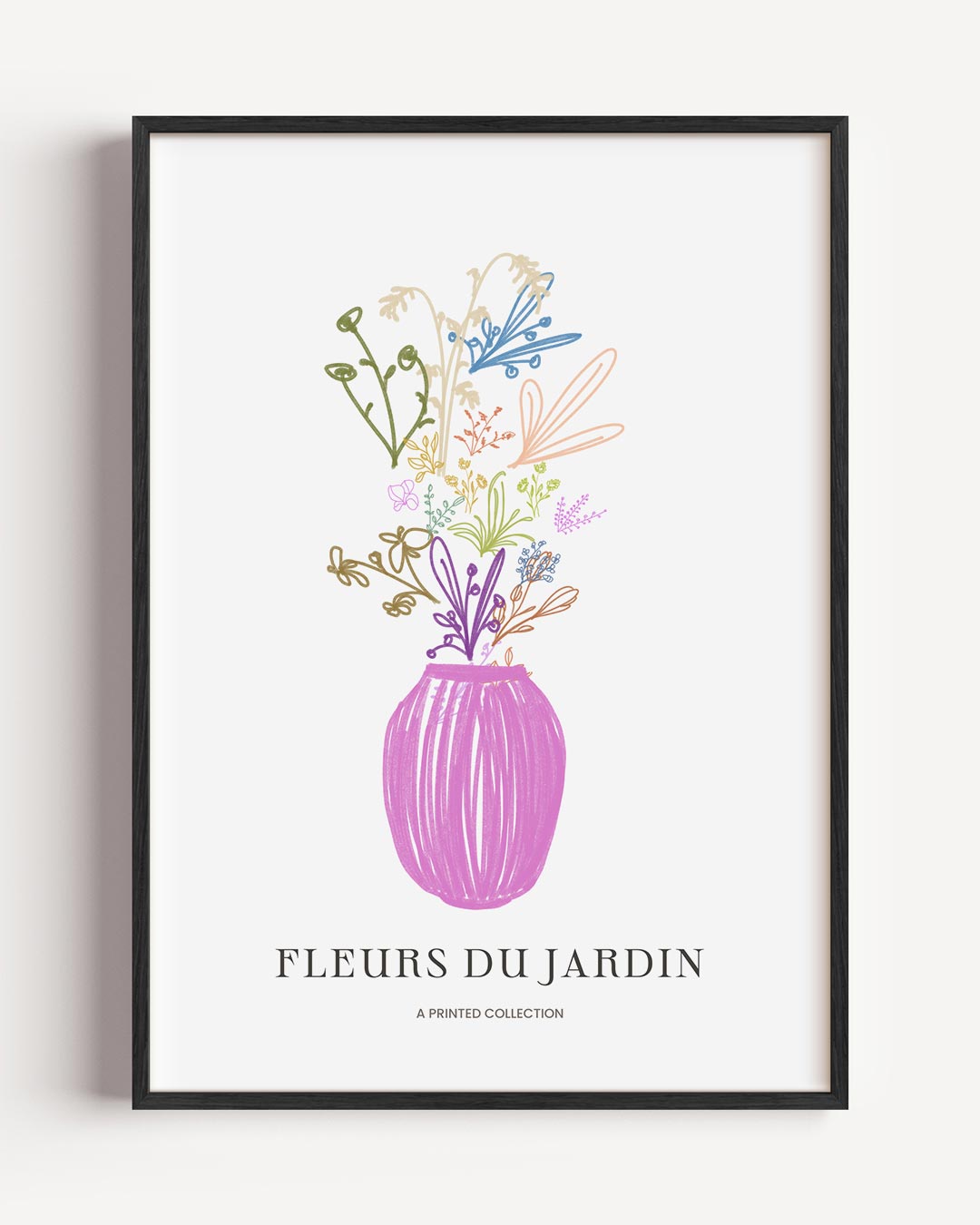 Bloemenpracht in Pastel Poster-WallArtistic