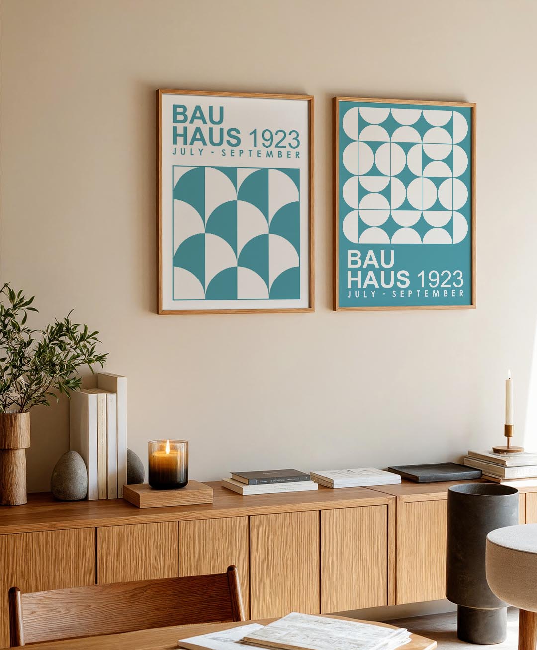Halfronde ritmes Posterset