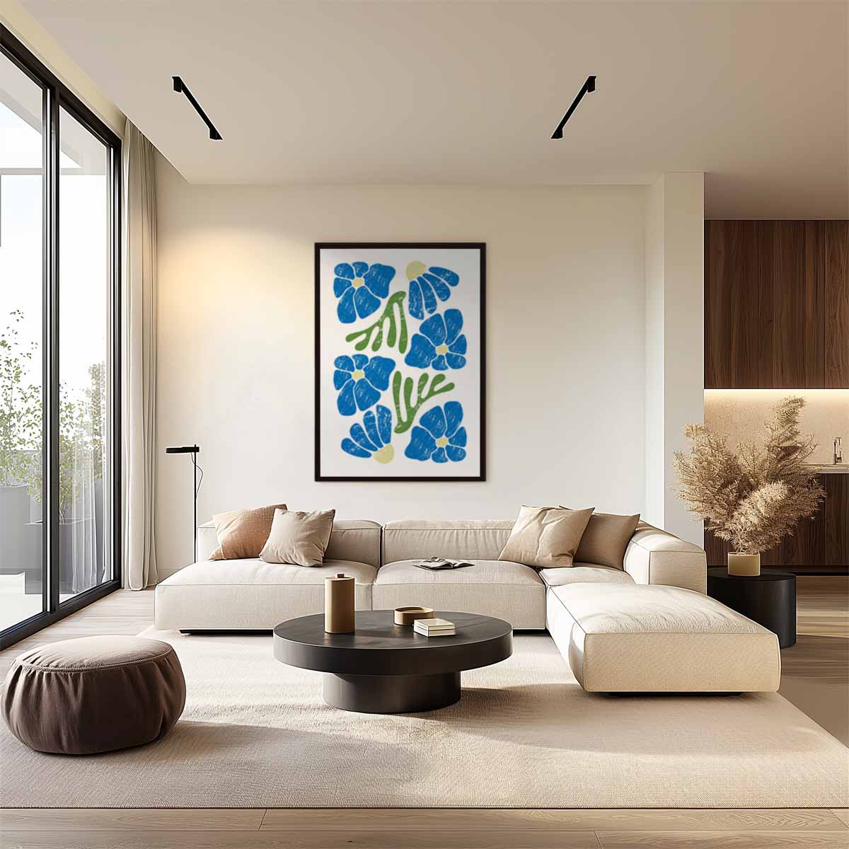 Bloemrijke Vreugde Kunstwerk-canvas-dibond-plexiglas-wanddecoratie-WallArtistic