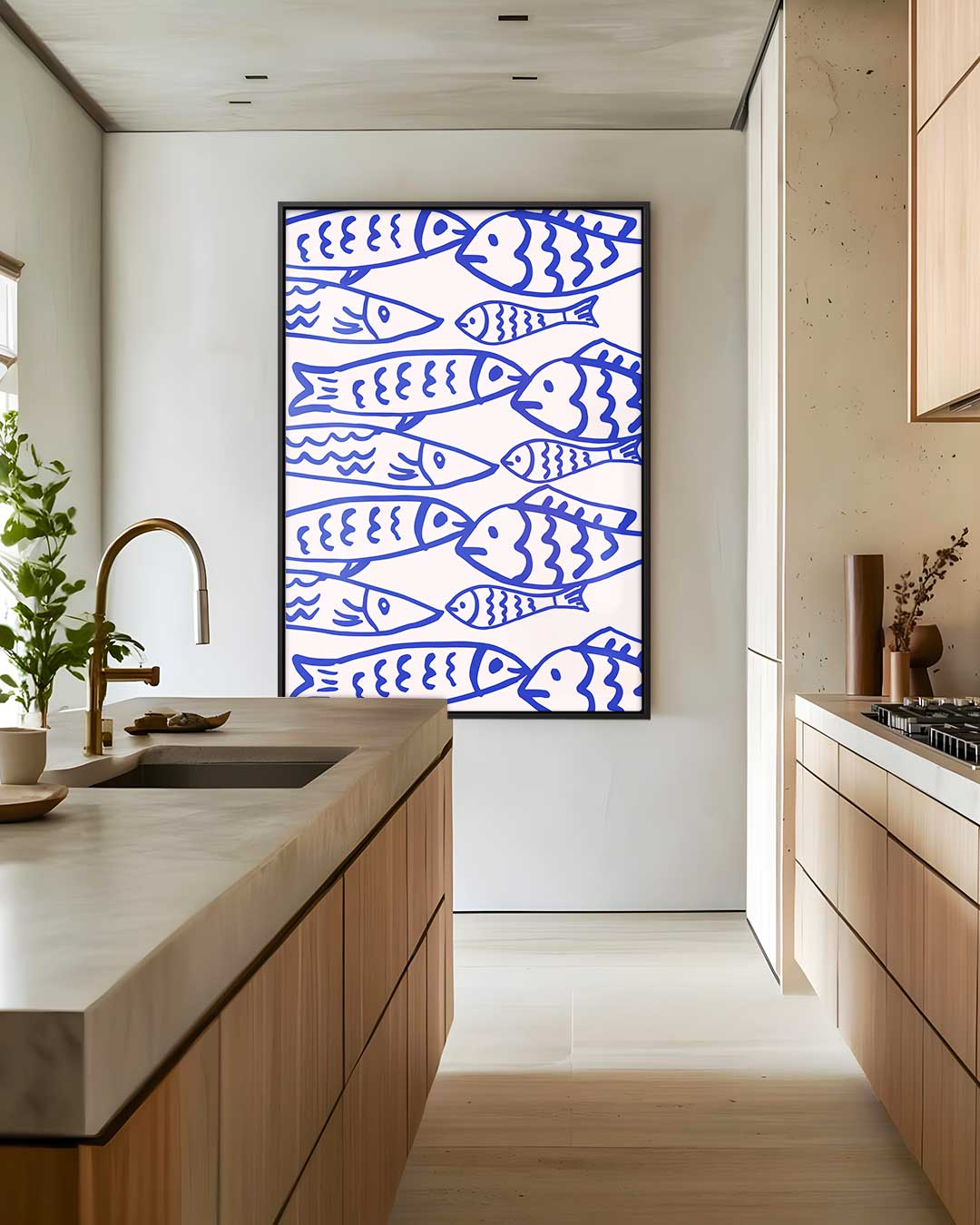 Zwemmen in Stijl Kunstwerk-canvas-dibond-plexiglas-wanddecoratie-WallArtistic