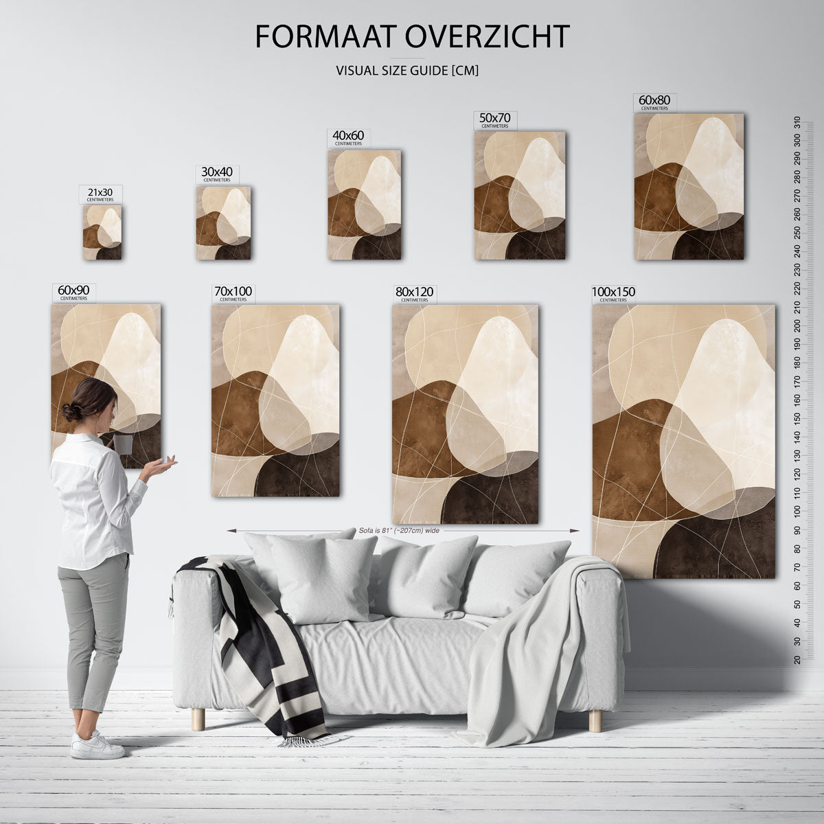 Abstracte vormen Poster