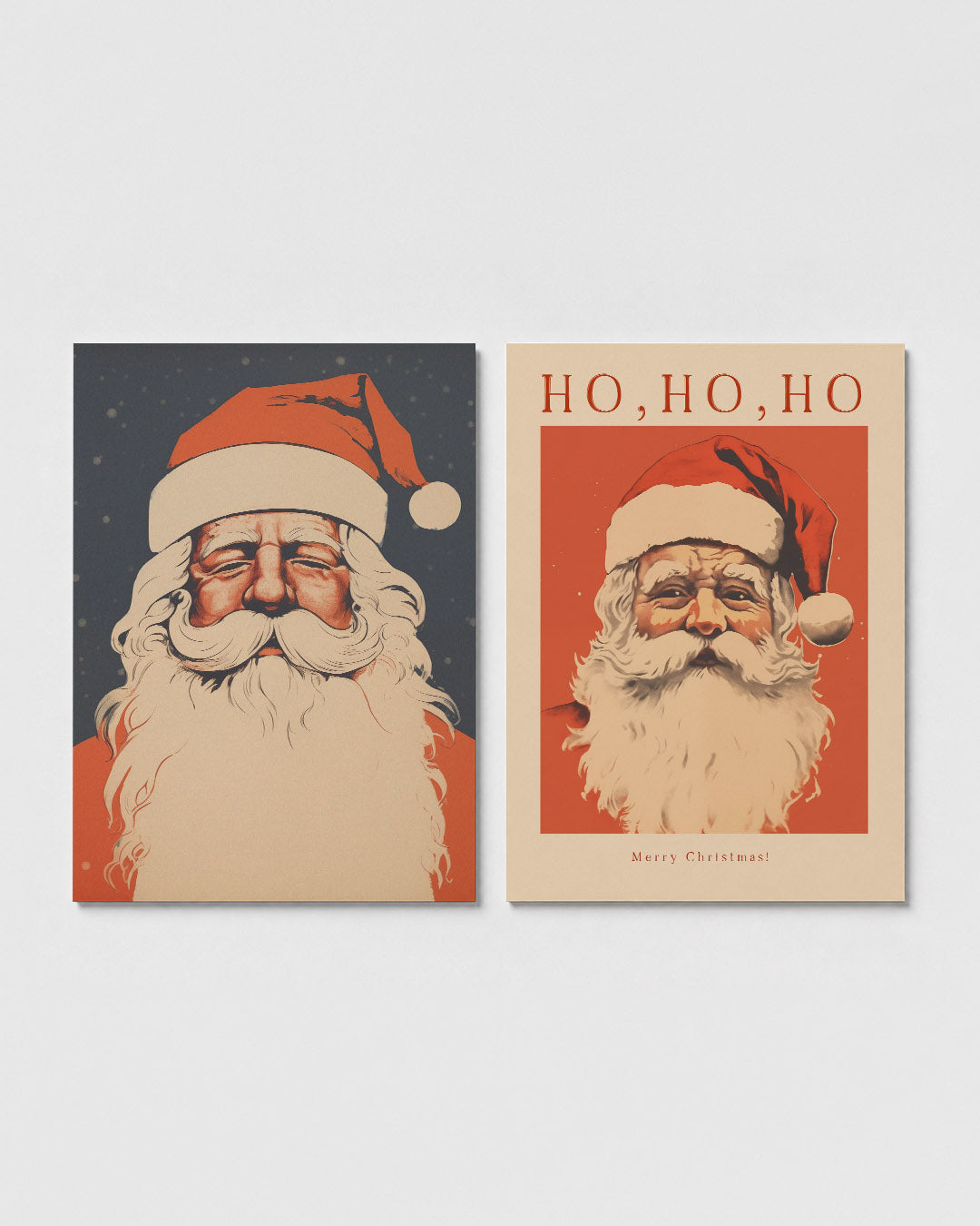 Kleurrijke kerstfiguur Posterset