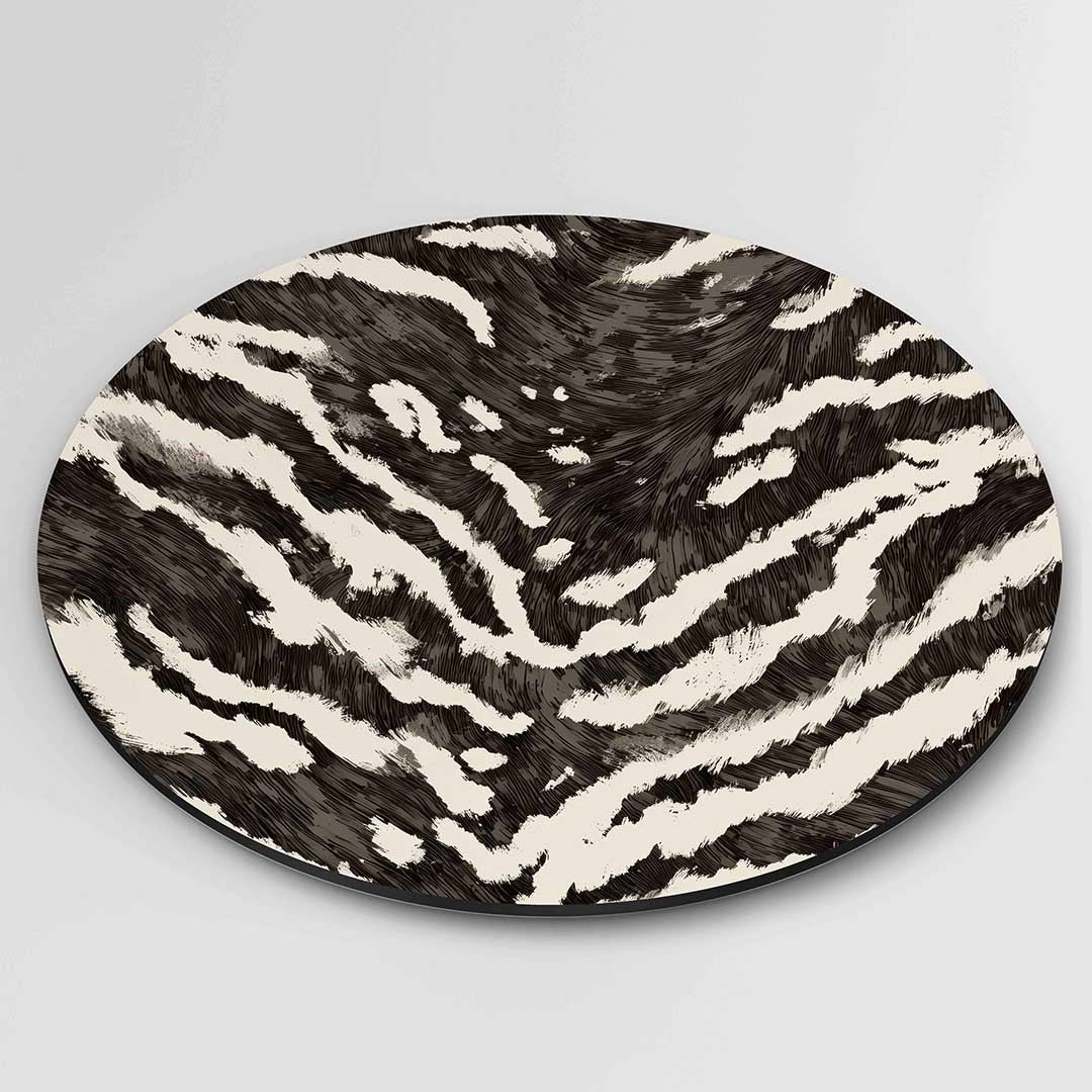 Zebra patroon Muurcirkel
