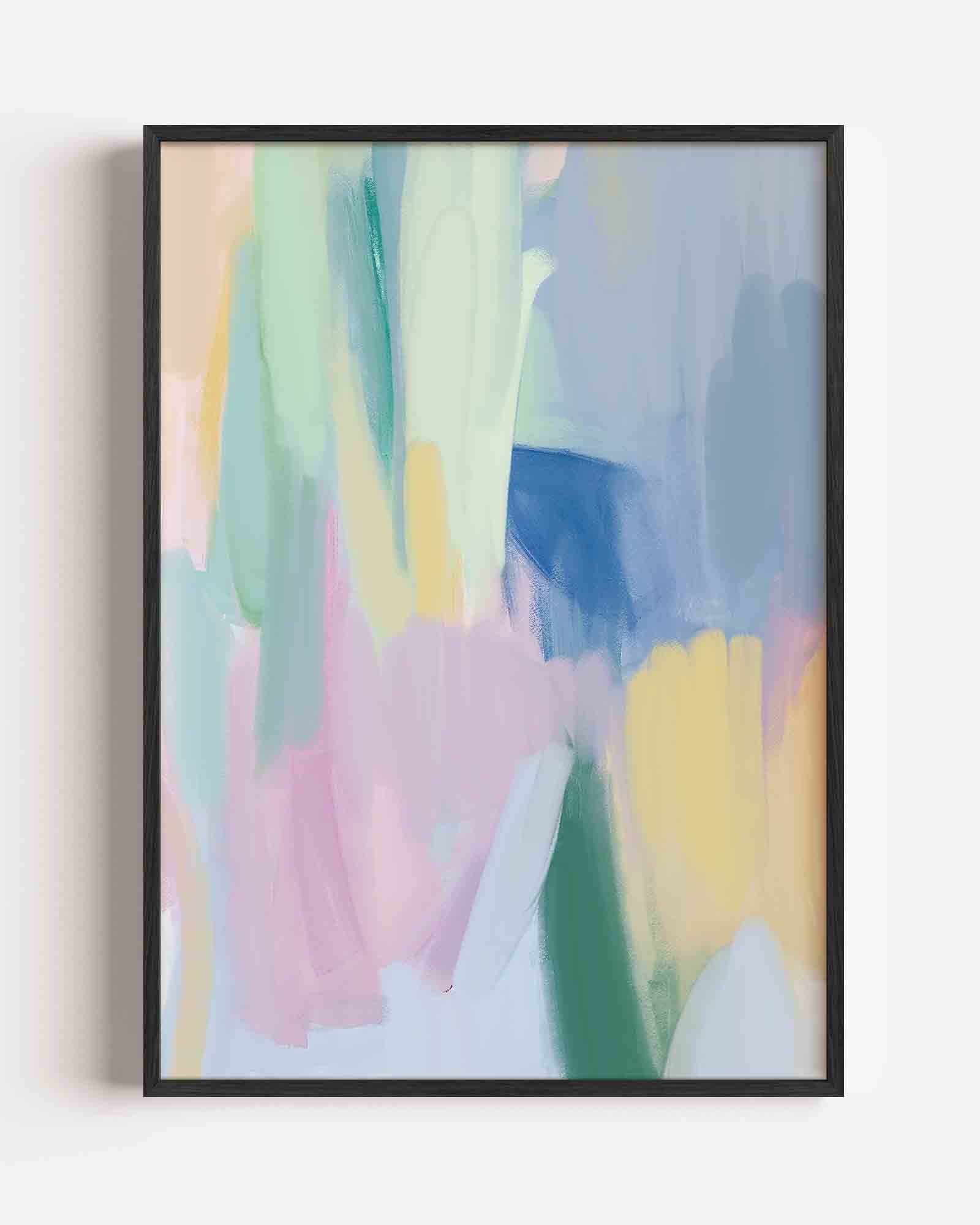 Abstracte pastelkleuren Poster