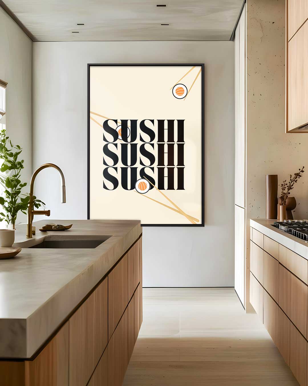 Sushi Liefde Poster Kunstwerk-canvas-dibond-plexiglas-wanddecoratie-WallArtistic