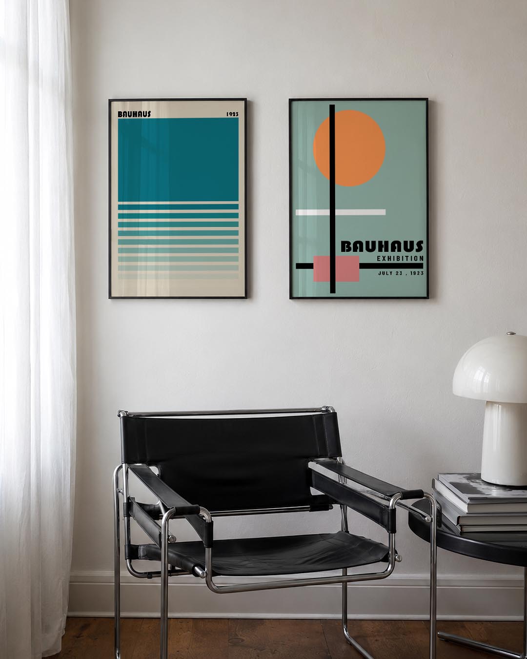 Kleurvlakken en lijnen Posterset
