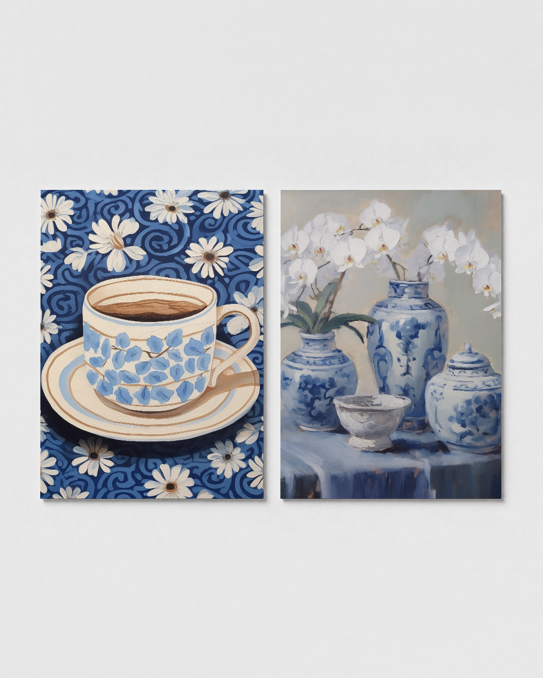 Bloemen en patronen Posterset