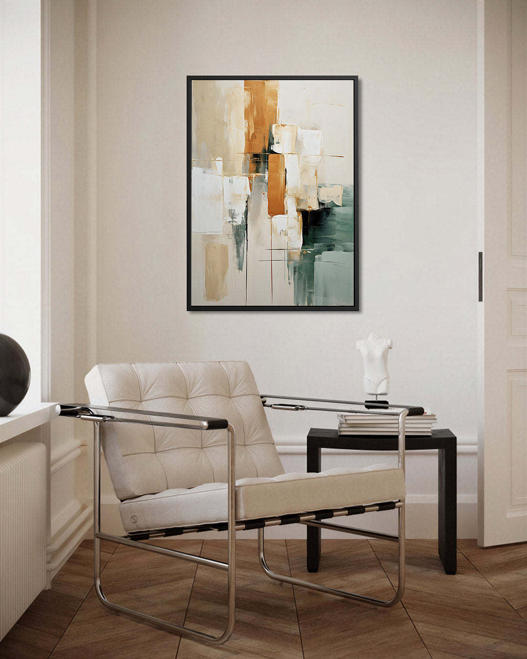 Geometrische kleurencompositie Kunstwerk