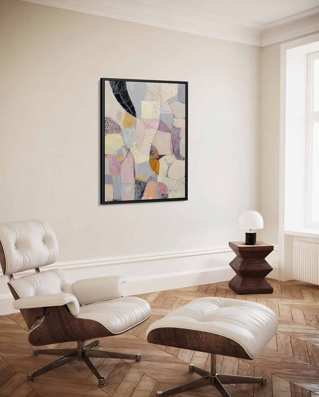 Organische vormen compositie Kunstwerk