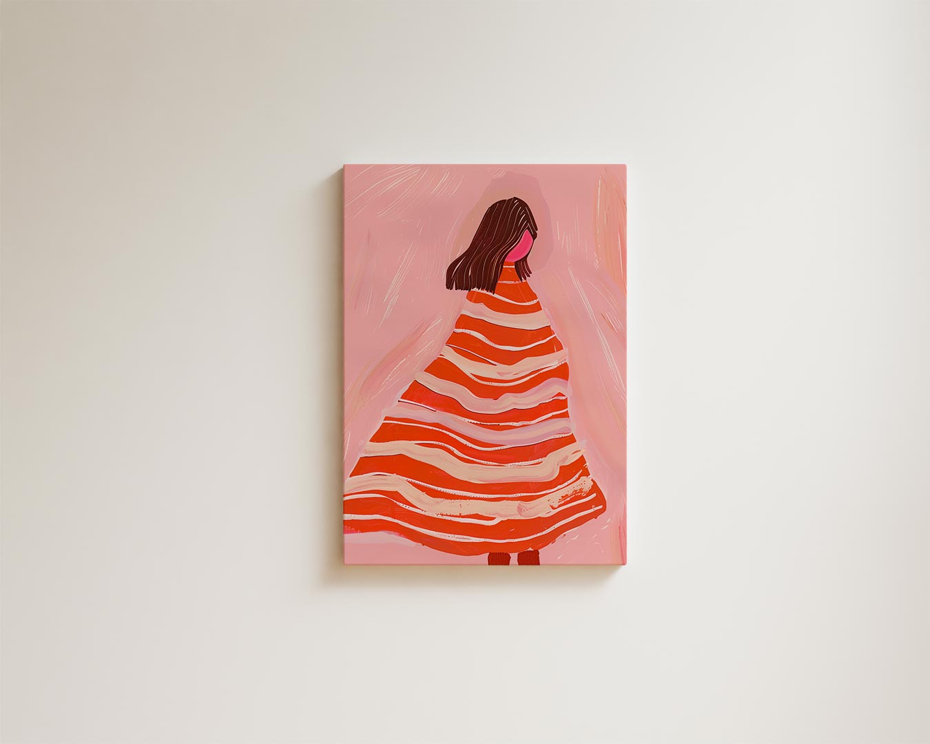 "Vluchtige Melodie in Roze" Kunstwerk-canvas-dibond-plexiglas-wanddecoratie-WallArtistic