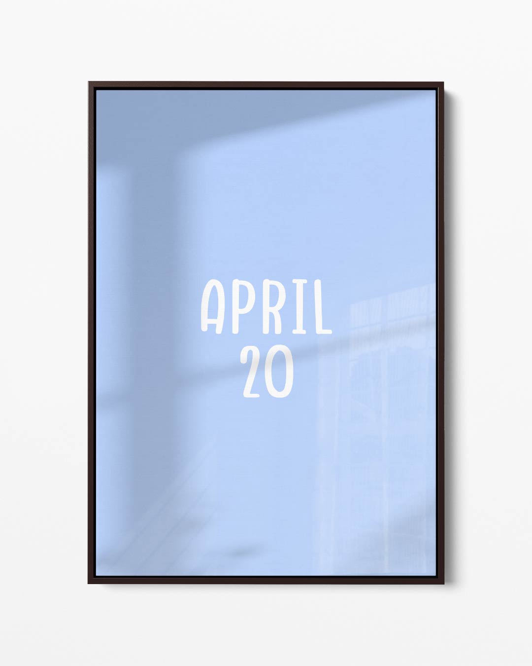 Minimalistisch Kalenderkunstwerk April Kunstwerk-canvas-dibond-plexiglas-wanddecoratie-WallArtistic