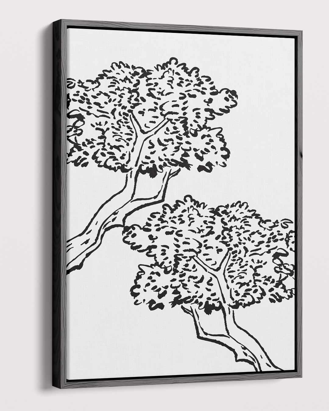 Dansende Bomen aan de Hemel Kunstwerk-canvas-dibond-plexiglas-wanddecoratie-WallArtistic