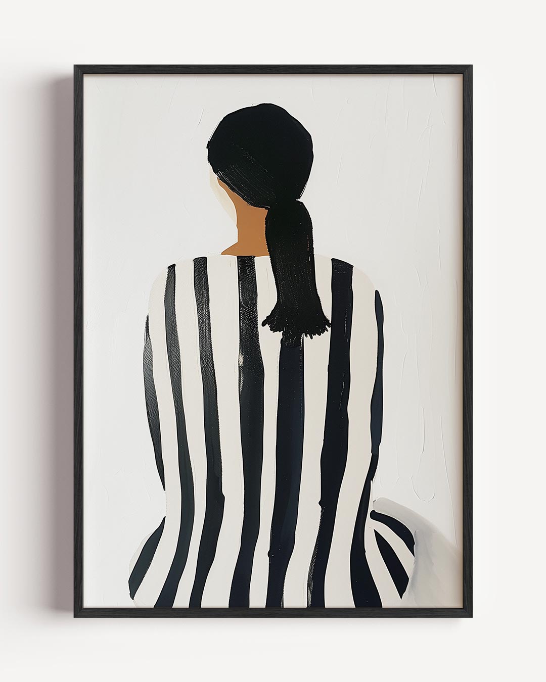 Stijlvolle Gestreepte Elegantie Poster-WallArtistic