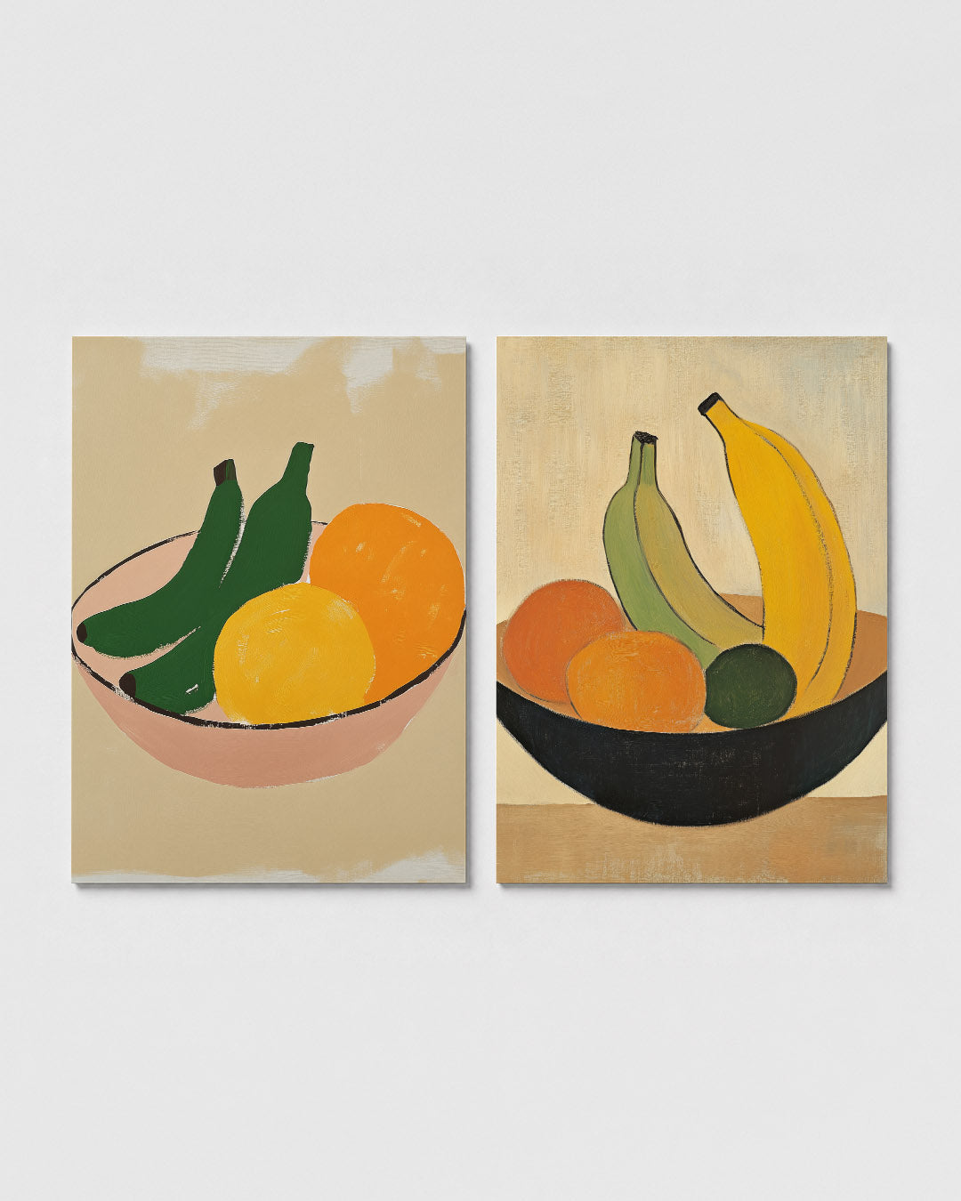 Fruitige kleurvlakken Posterset
