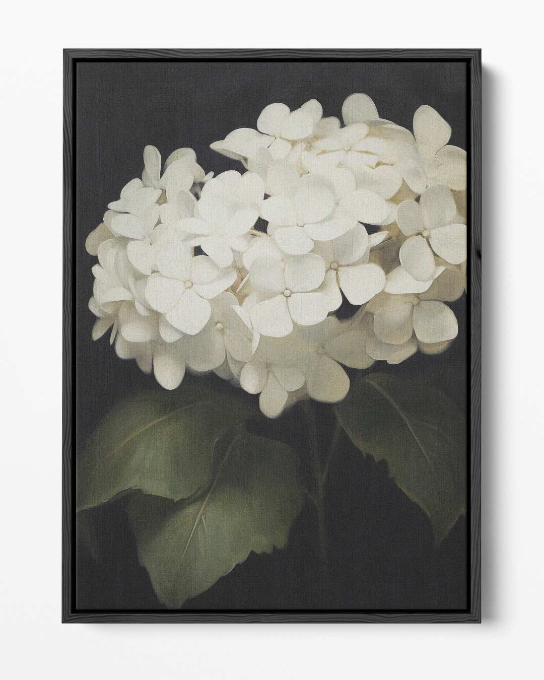 Elegante Witte Hortensia Bloemen Kunstwerk-canvas-dibond-plexiglas-wanddecoratie-WallArtistic