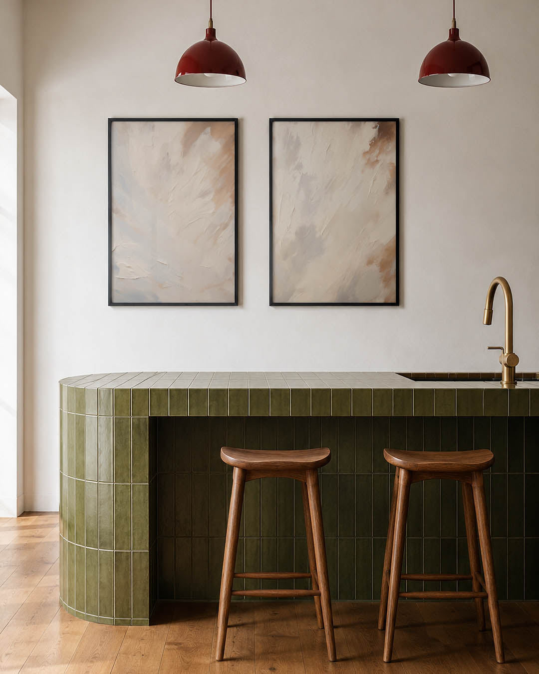 Zachte kleurvlakken Posterset