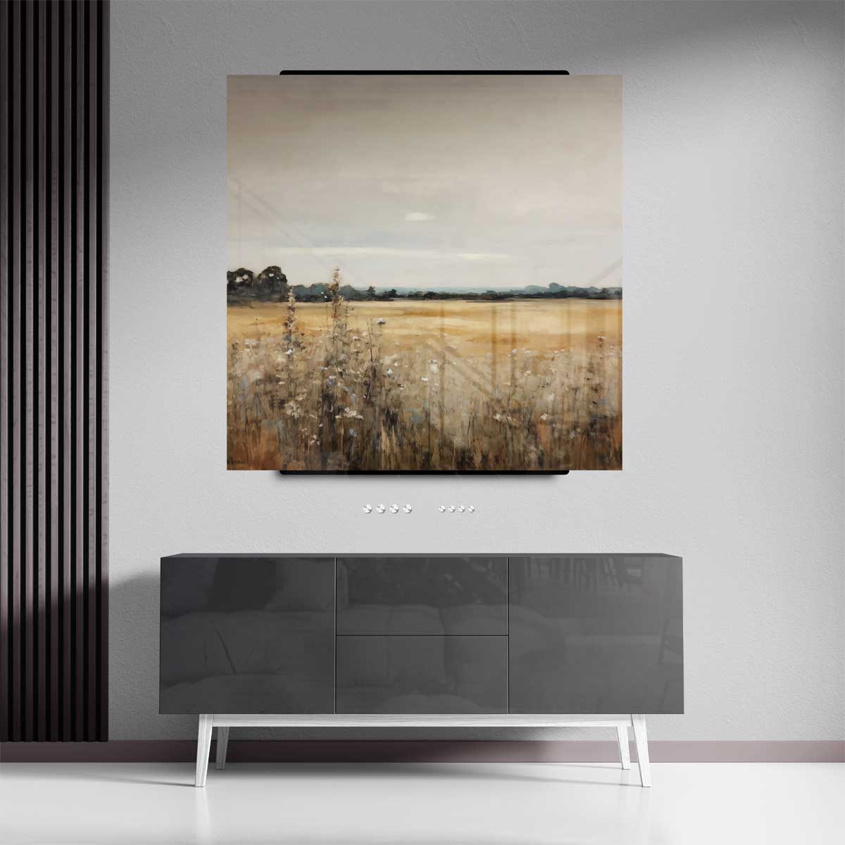 Rustieke Weide in de Herfst Kunstwerk-canvas-dibond-plexiglas-wanddecoratie-WallArtistic
