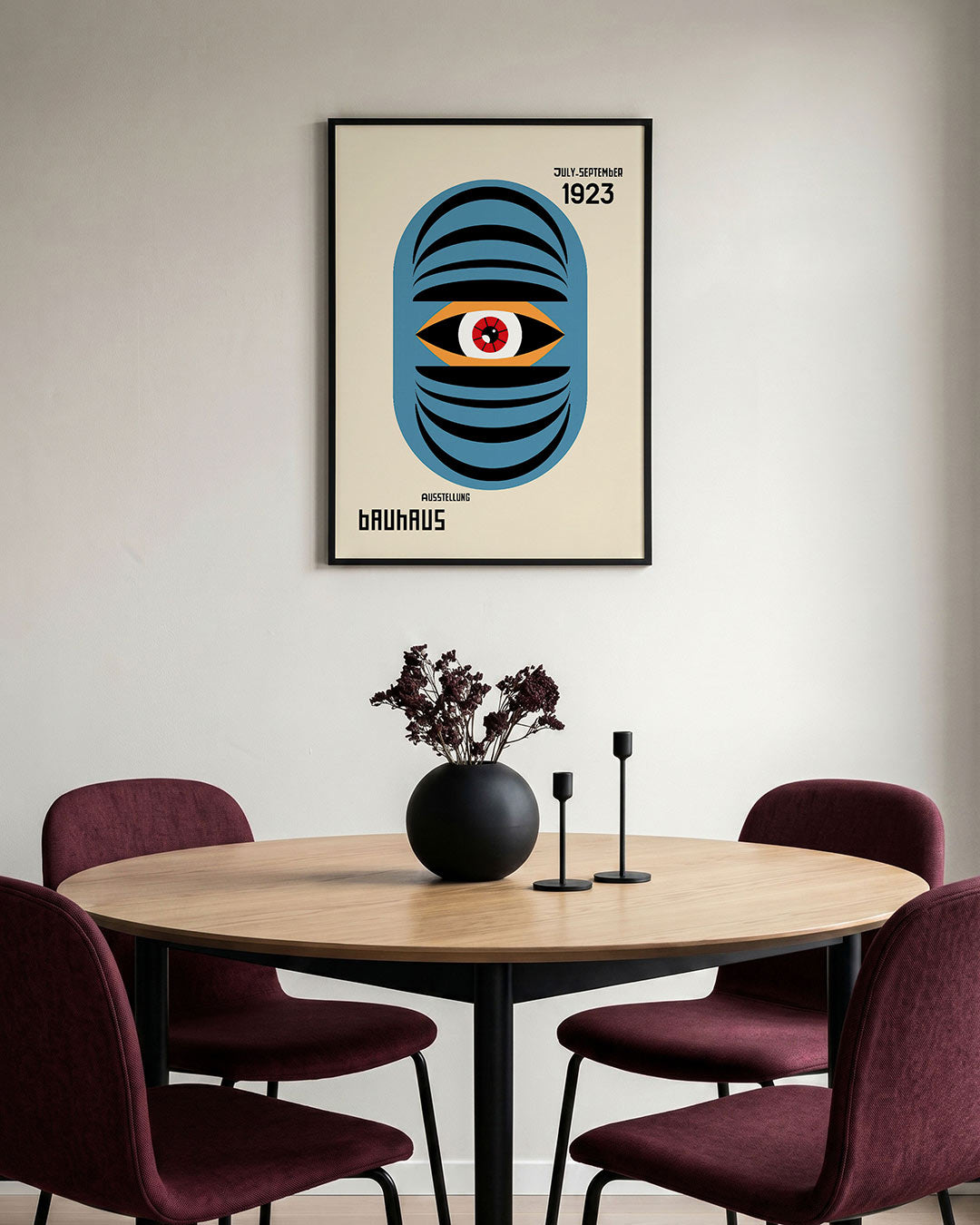 Oogvorm en lijnen Poster
