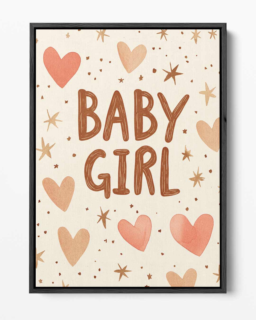 Welkomstkaart Baby Meisje Kunstwerk-canvas-dibond-plexiglas-wanddecoratie-WallArtistic