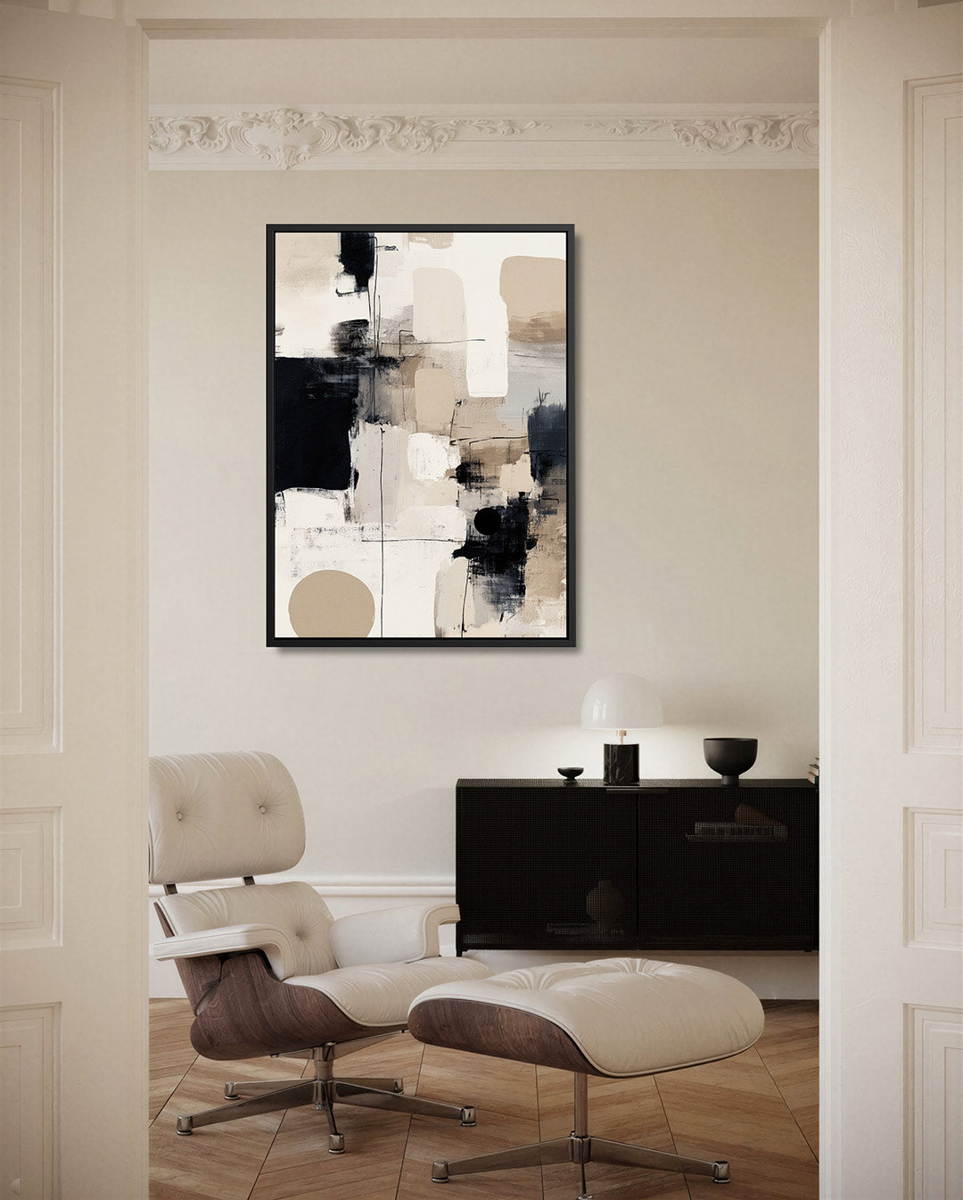 Geometrische compositie Kunstwerk