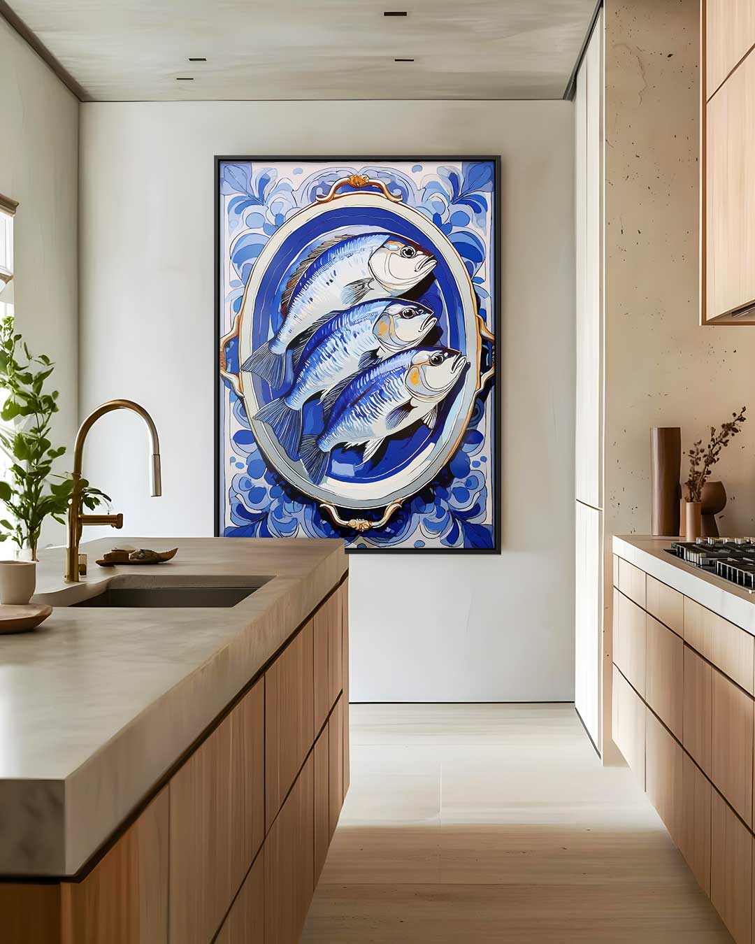Blauwvis Vibes Kunstwerk-canvas-dibond-plexiglas-wanddecoratie-WallArtistic