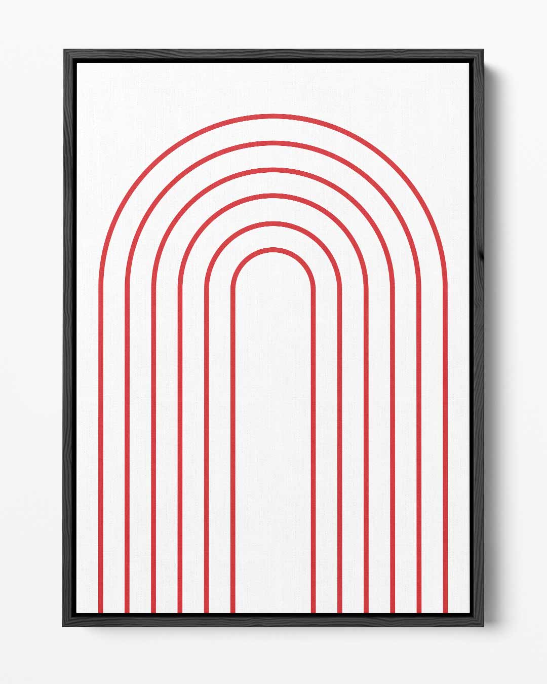 Moderne Rode Boog Kunstwerk-canvas-dibond-plexiglas-wanddecoratie-WallArtistic