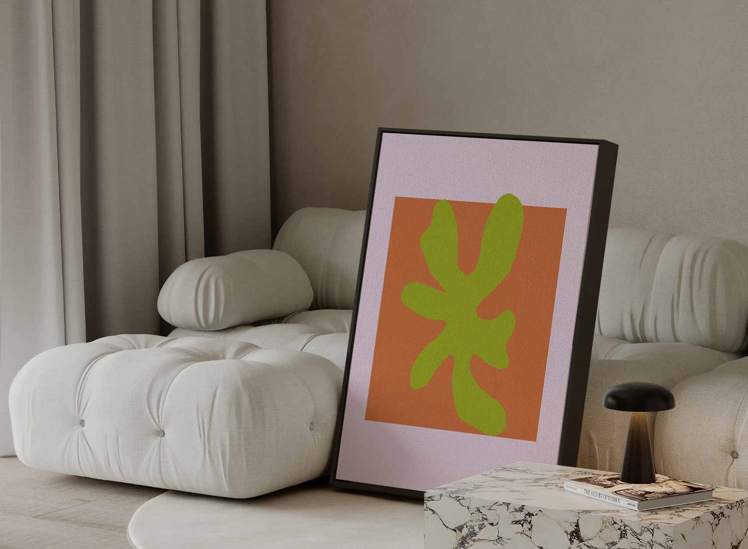 Vrolijke Abstractie Kunstwerk-canvas-dibond-plexiglas-wanddecoratie-WallArtistic