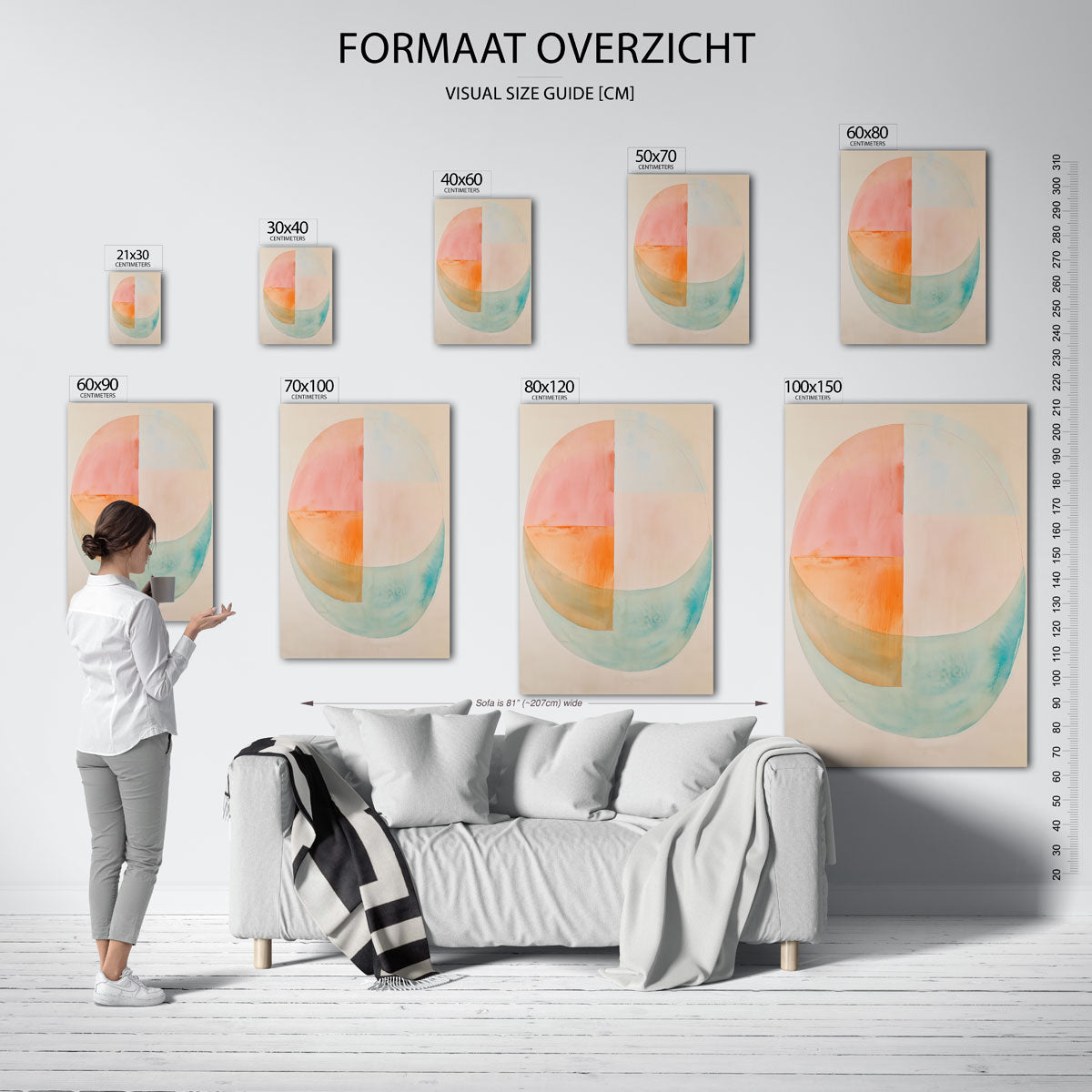 Ronde vormen Poster