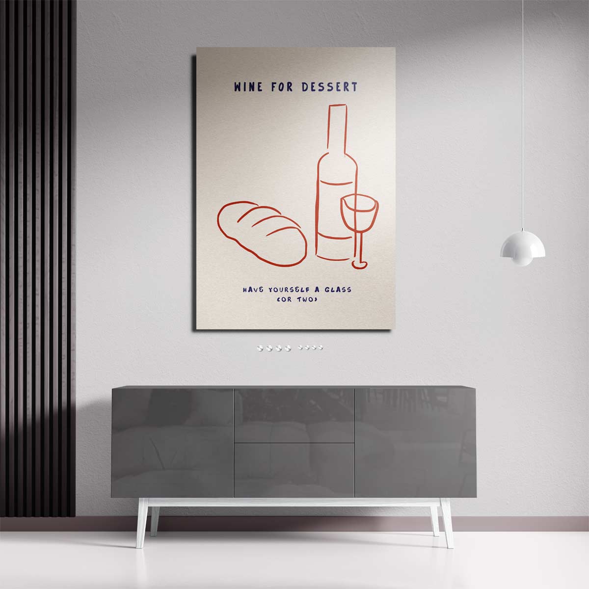 Wijn voor Dessert Kunstwerk-canvas-dibond-plexiglas-wanddecoratie-WallArtistic