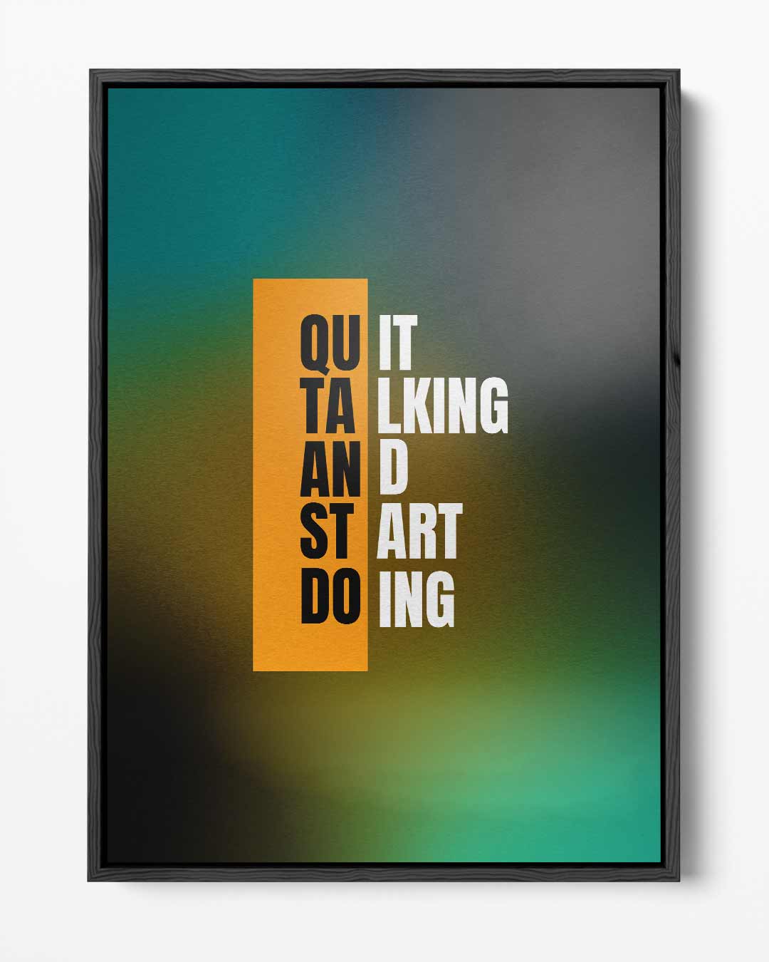 Inspirerende Typografie Poster Kunstwerk-canvas-dibond-plexiglas-wanddecoratie-WallArtistic