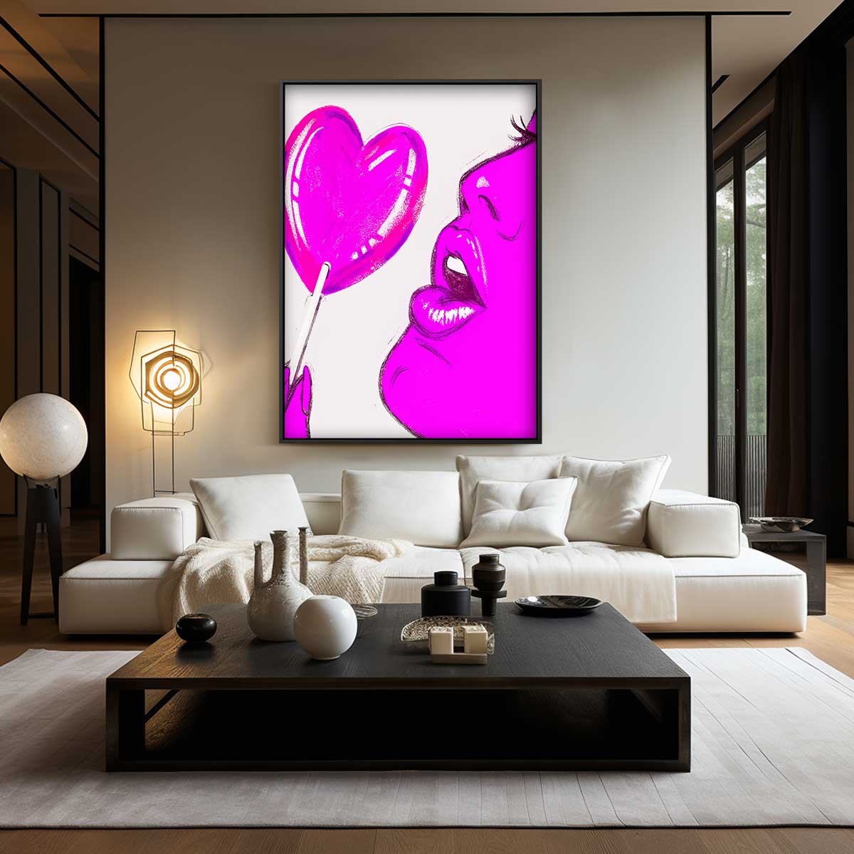 Pop Art Lollipop Sensatie Kunstwerk-canvas-dibond-plexiglas-wanddecoratie-WallArtistic