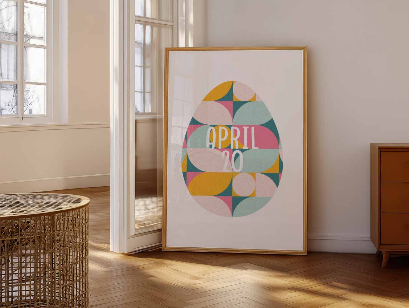Retro Geometrische Poster - April 20 Poster